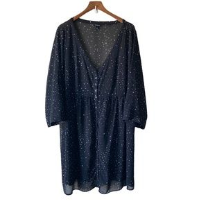 Torrid Star Print Sheer Tunic Dress 3X